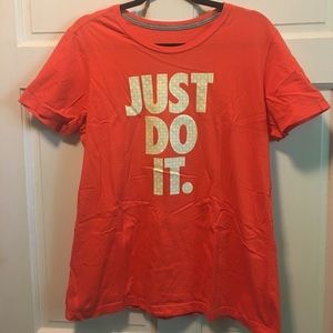 Nike Orange Slim Fit T-shirt